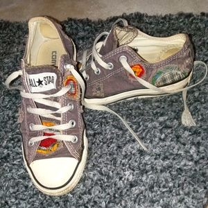 Great unisex patchwork Converse...